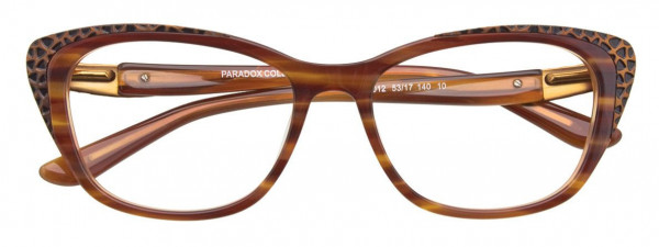 Paradox P5012 Eyeglasses, 010 - Brown Marbled & Brown & Black