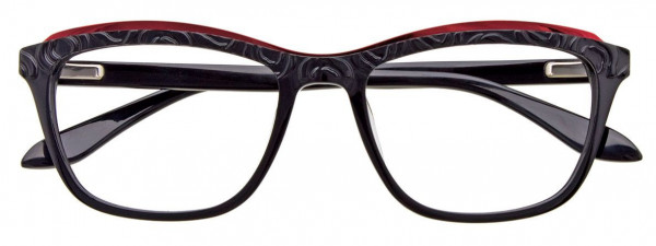 Paradox P5002 Eyeglasses, 090 - Black & Red