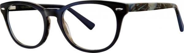 Vera Wang V518 Eyeglasses, Navy Horn