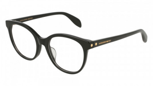 Alexander McQueen AM0131OA Eyeglasses, 001 - BLACK