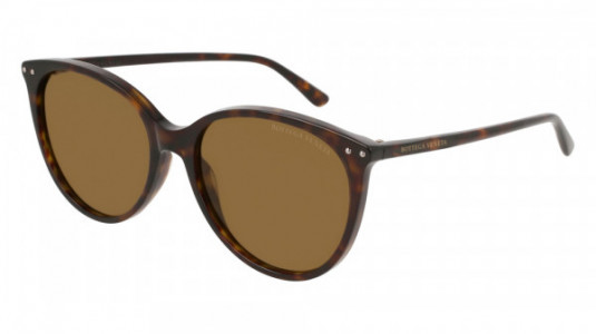 Bottega Veneta BV0159S Sunglasses, 002 - HAVANA with BROWN lenses