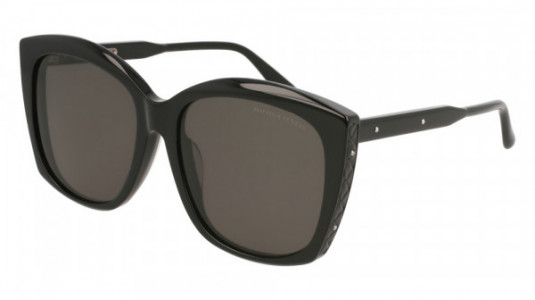 Bottega Veneta BV0182SA Sunglasses, 001 - BLACK with GREY lenses
