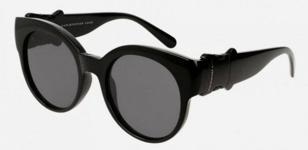 Christopher Kane CK0034S Sunglasses, 002 - BLACK with GREY lenses