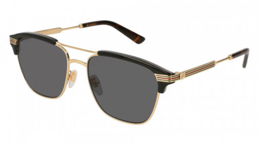 Gucci GG0241S Sunglasses, 002 - GOLD with GREY lenses