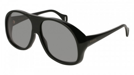 Gucci GG0243S Sunglasses, 002 - BLACK with GREY lenses