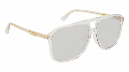 Gucci GG0262SA Sunglasses, 006 - CRYSTAL with GREY lenses