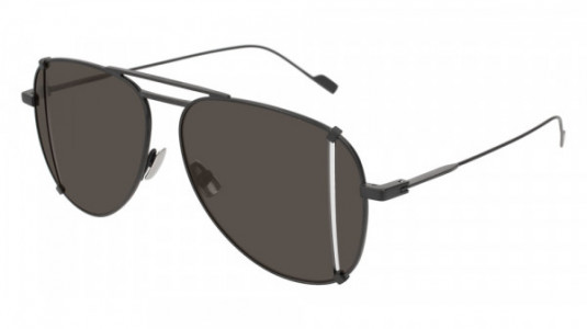 Saint Laurent SL 193 T CUT Sunglasses, 002 - BLACK with GREY lenses