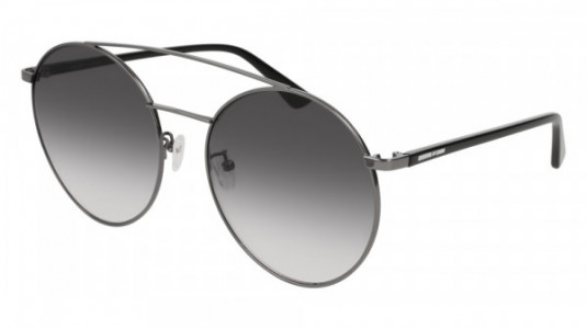 McQ MQ0147SA Sunglasses, 001 - RUTHENIUM with BLACK temples and GREY lenses