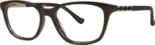 Kensie Ornament Eyeglasses, Black