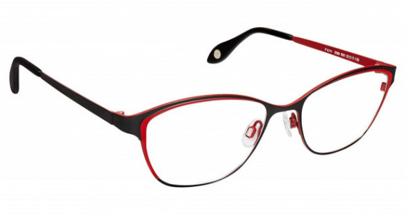 Fysh UK FYSH 3599 Eyeglasses, (800) BLACK RED