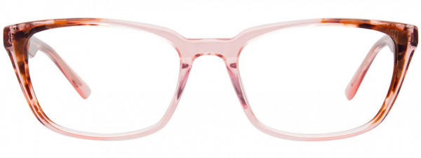 EasyClip EC483 Eyeglasses, 030 - Pink Crystal & Brown Marbled