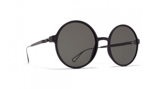 Mykita Mylon HAZE Sunglasses, MH6 PITCH BLACK/BLACK - LENS: GREY SOLID