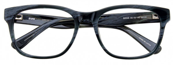 BMW Eyewear B6046 Eyeglasses, 020 - Dark Grey Marbled