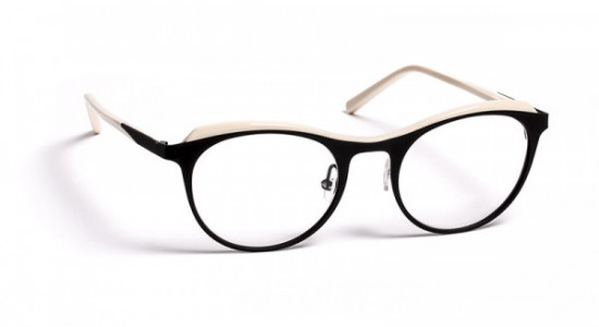 J.F. Rey JF2790 Eyeglasses, SATIN BLACK/CREAM (0012)