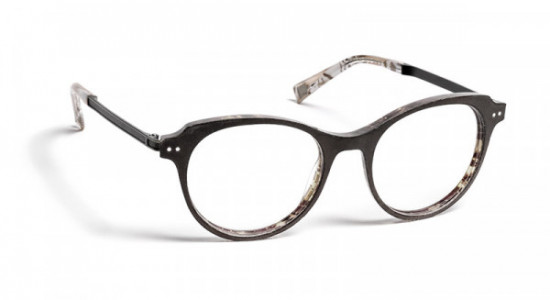 J.F. Rey JF1457 Eyeglasses, BLACK LEATHER/DEMI IVORY (0015)