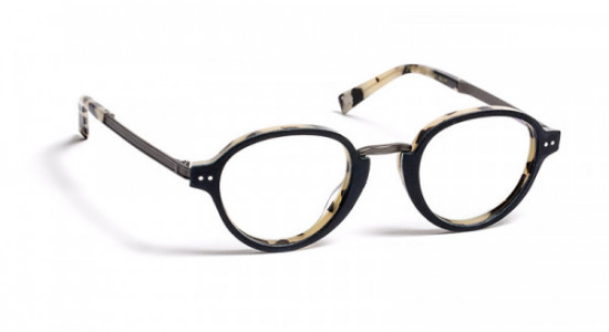 J.F. Rey JF1453 Eyeglasses, BLUE LEATHER/BLACK DEMI (2505)