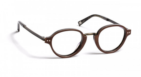 J.F. Rey JF1453 Eyeglasses, BROWN LEATHER/BLACK CUBISMO (9050)