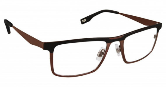 Evatik EVATIK 9163 Eyeglasses, (937) BROWN BLACK