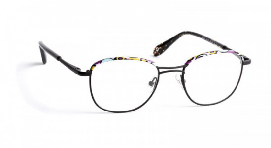 J.F. Rey PM047 Eyeglasses, PM047 0075 BLACK/PURPLE (0075)