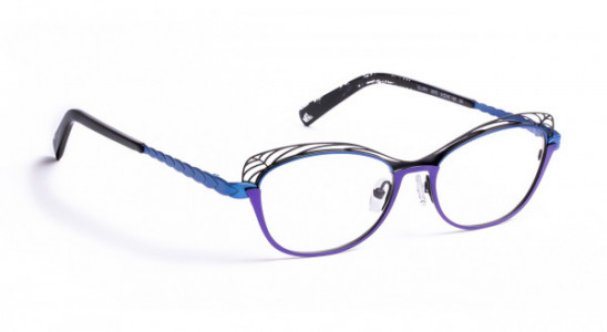 Boz by J.F. Rey GLORY Eyeglasses, BLACK/PLUM/BLUE (0070)