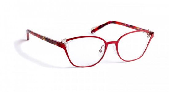 Boz by J.F. Rey GIZELLE Eyeglasses, RED/RUTHENIUM + TEMPLE RED PUCCI (3005)
