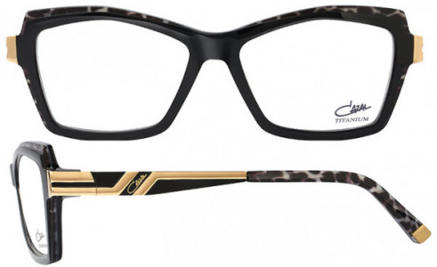 Cazal Cazal 2503 Eyeglasses, 001 Black-Cheetah-Gold