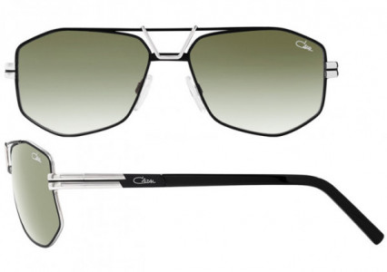 Cazal Cazal 9073 Sunglasses, 003 Black-Silver/Smoke Gradient Lenses