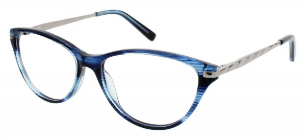 Ellen Tracy SOCHI Eyeglasses, Blue Horn