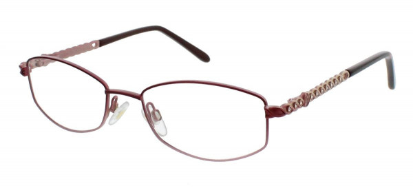 Jessica McClintock JMC 4036 Eyeglasses, Burgundy