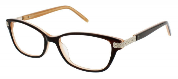 Jessica McClintock JMC 4047 Eyeglasses, Brown Laminate