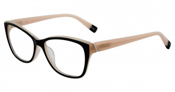 Furla V04908 Eyeglasses, Black/Beige 0779
