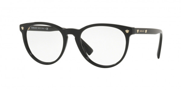 Versace VE3257A Eyeglasses, GB1 BLACK (BLACK)