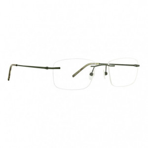Totally Rimless TR 268 Connection Eyeglasses, Olive