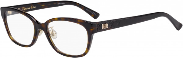 Christian Dior LADYDIORO 2F Eyeglasses, 0086 Dark Havana