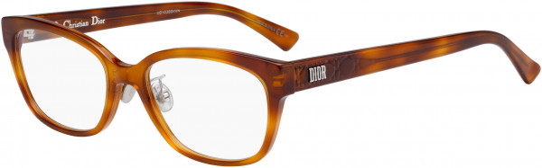 Christian Dior LADYDIORO 2F Eyeglasses, 0SX7 Light Havana