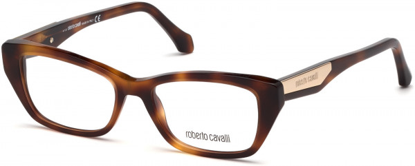 Roberto Cavalli RC5082 Orcia Eyeglasses, 052 - Shiny Classic Havana, Shiny Pink Gold