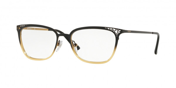 Vogue VO4103 Eyeglasses, 352 TOP BLACK GRADIENT ON GOLD (BLACK)