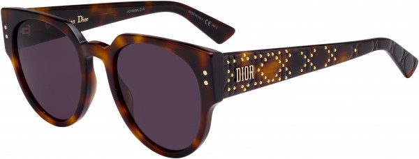 Christian Dior Ladydiorstuds 3 Sunglasses, 0086 Dark Havana