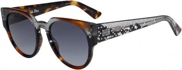 Christian Dior Ladydiorstuds 3 Sunglasses, 0ACI Gray Bksptd