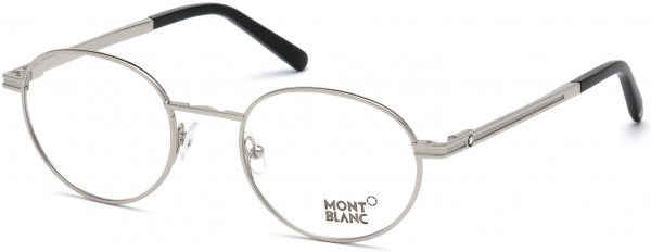 Montblanc MB0730 Eyeglasses, 016 - Shiny Palladium