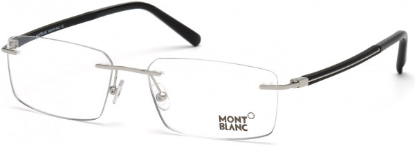 Montblanc MB0731 Eyeglasses, 016 - Shiny Palladium