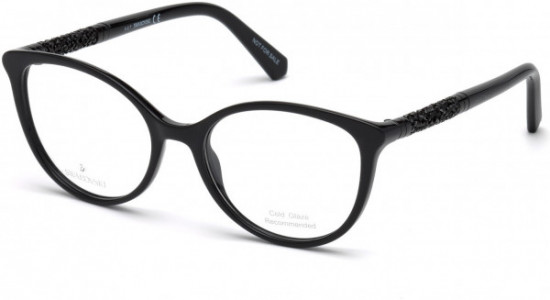 Swarovski SK5258 Eyeglasses, 001 - Shiny Black
