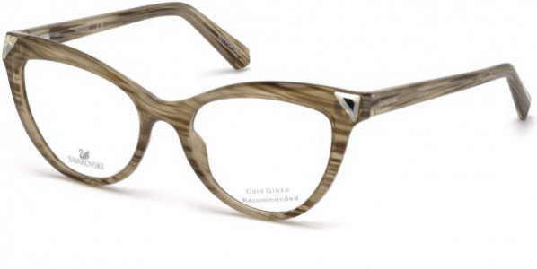 Swarovski SK5268 Eyeglasses, 047 - Light Brown/other