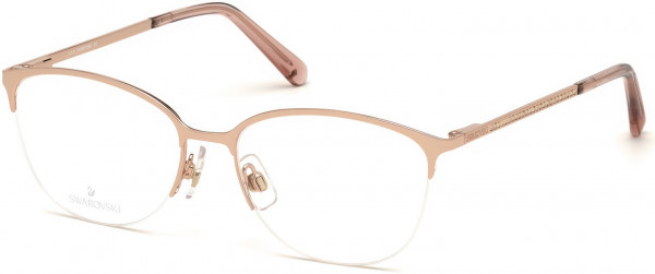 Swarovski SK5296 Eyeglasses, 028 - Shiny Rose Gold
