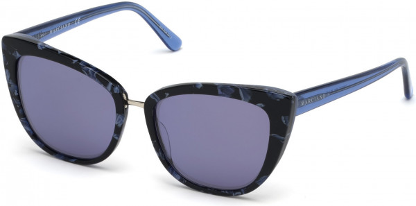 GUESS by Marciano GM0783 Sunglasses, 89C - Turquoise/other / Smoke Mirror Lenses