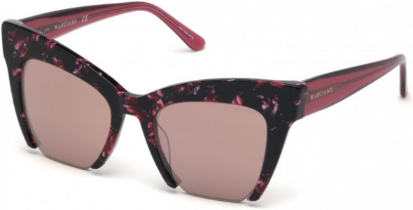 GUESS by Marciano GM0785 Sunglasses, 74U - Pink /other / Bordeaux Mirror Lenses