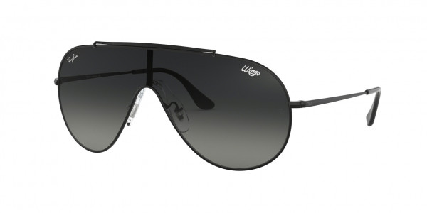 Ray-Ban RB3597 WINGS Sunglasses, 002/11 BLACK (BLACK)