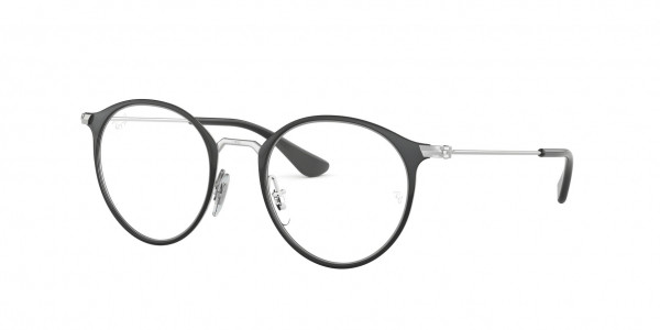 Ray-Ban Junior RY1053 Eyeglasses, 4064 BLACK ON SILVER (BLACK)