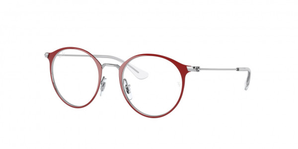 Ray-Ban Junior RY1053 Eyeglasses, 4081 SILVER ON RED (SILVER)