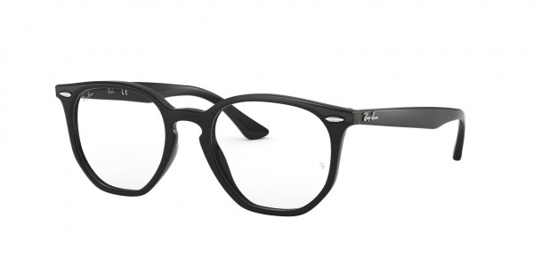 Ray-Ban Optical RX7151 HEXAGONAL Eyeglasses, 2000 HEXAGONAL BLACK (BLACK)